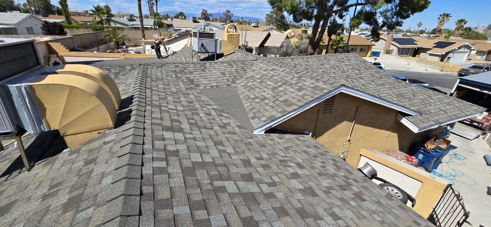 Shingle roof