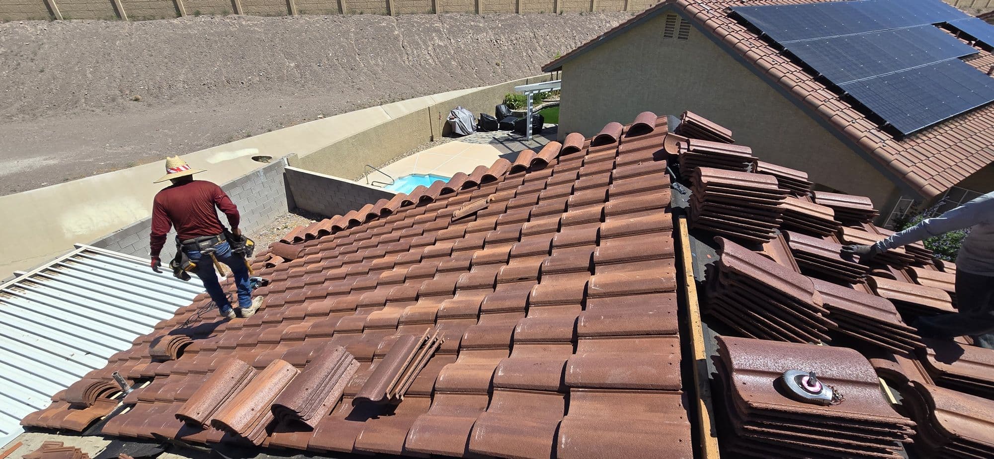 Tile re-lay