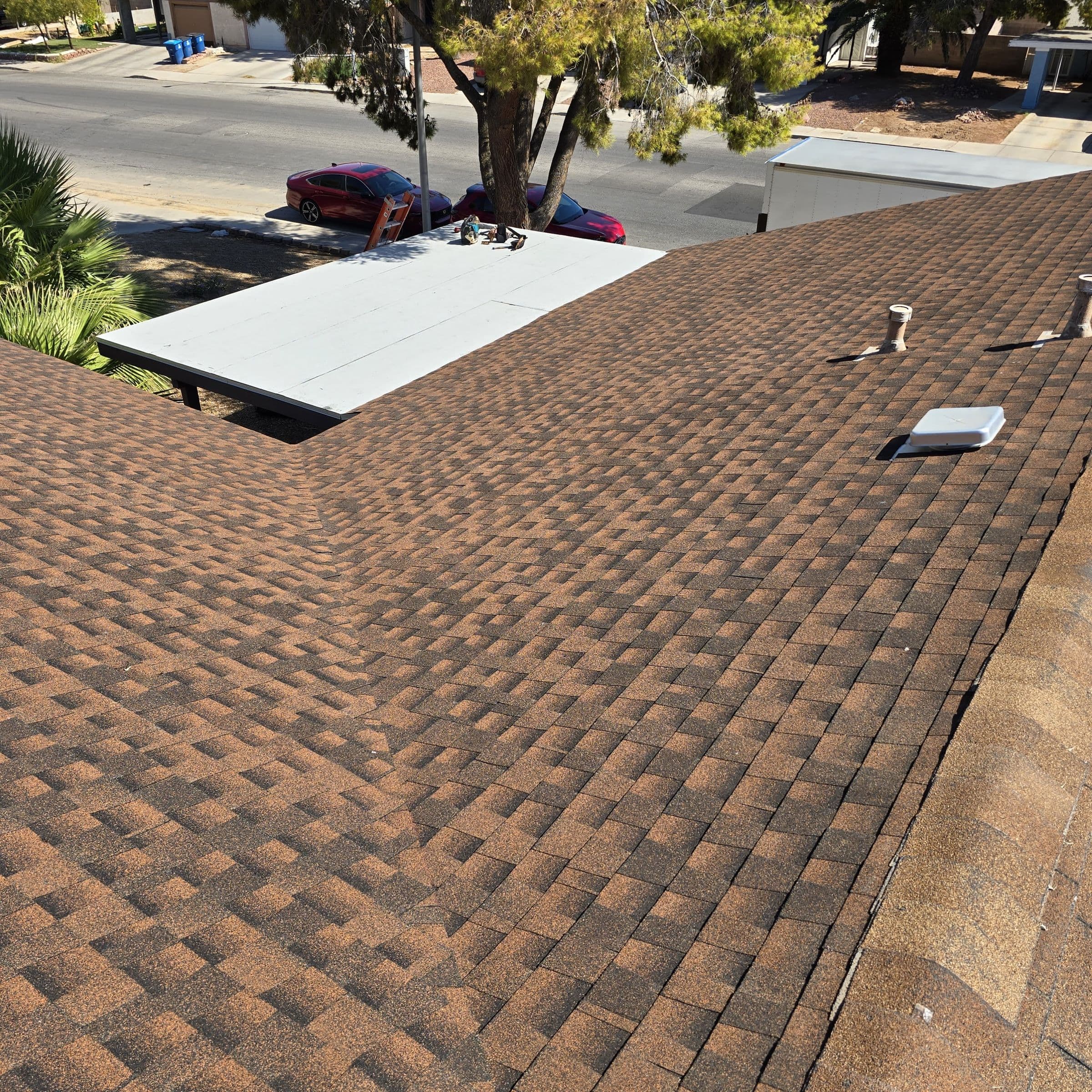 shingle roof job